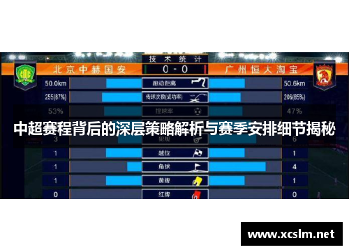 中超赛程背后的深层策略解析与赛季安排细节揭秘