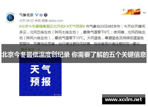 北京今冬最低温度创纪录 你需要了解的五个关键信息